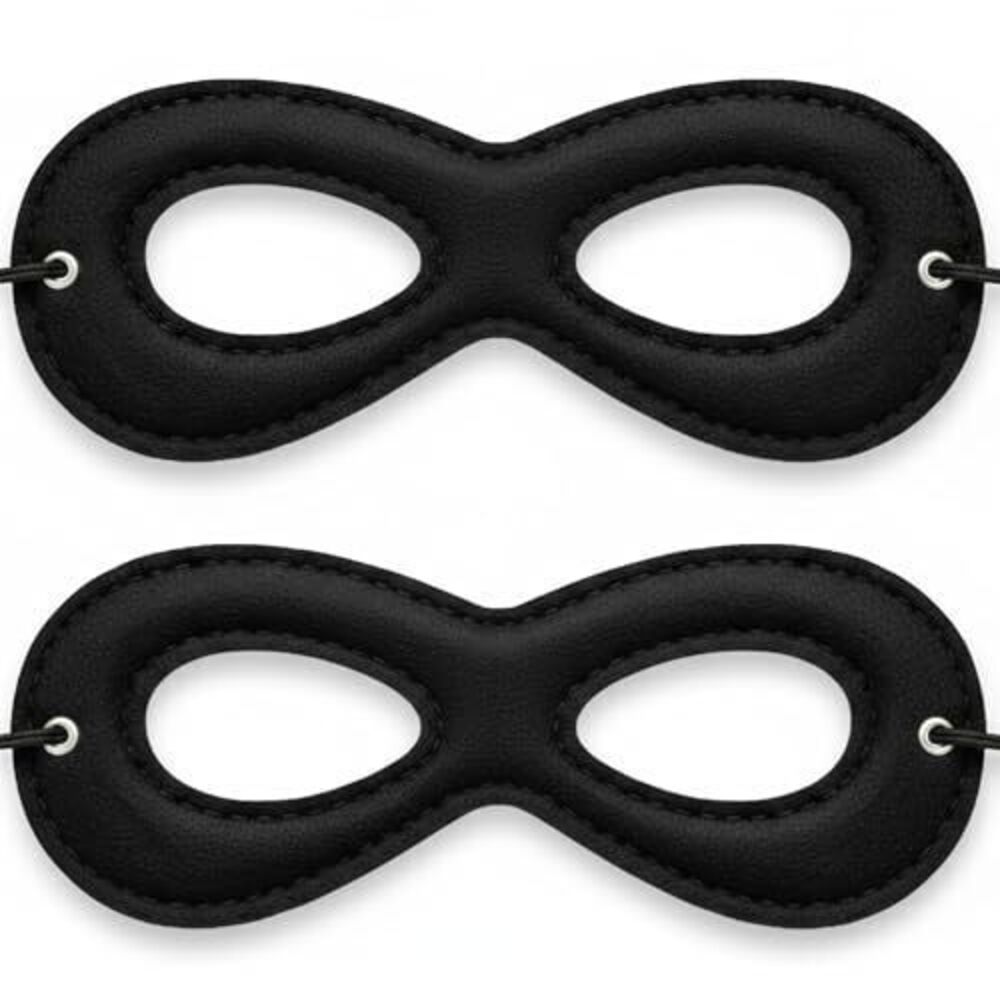 8188 Superhero Black Eye Mask – Black Felt Adjustable Costume Accessory